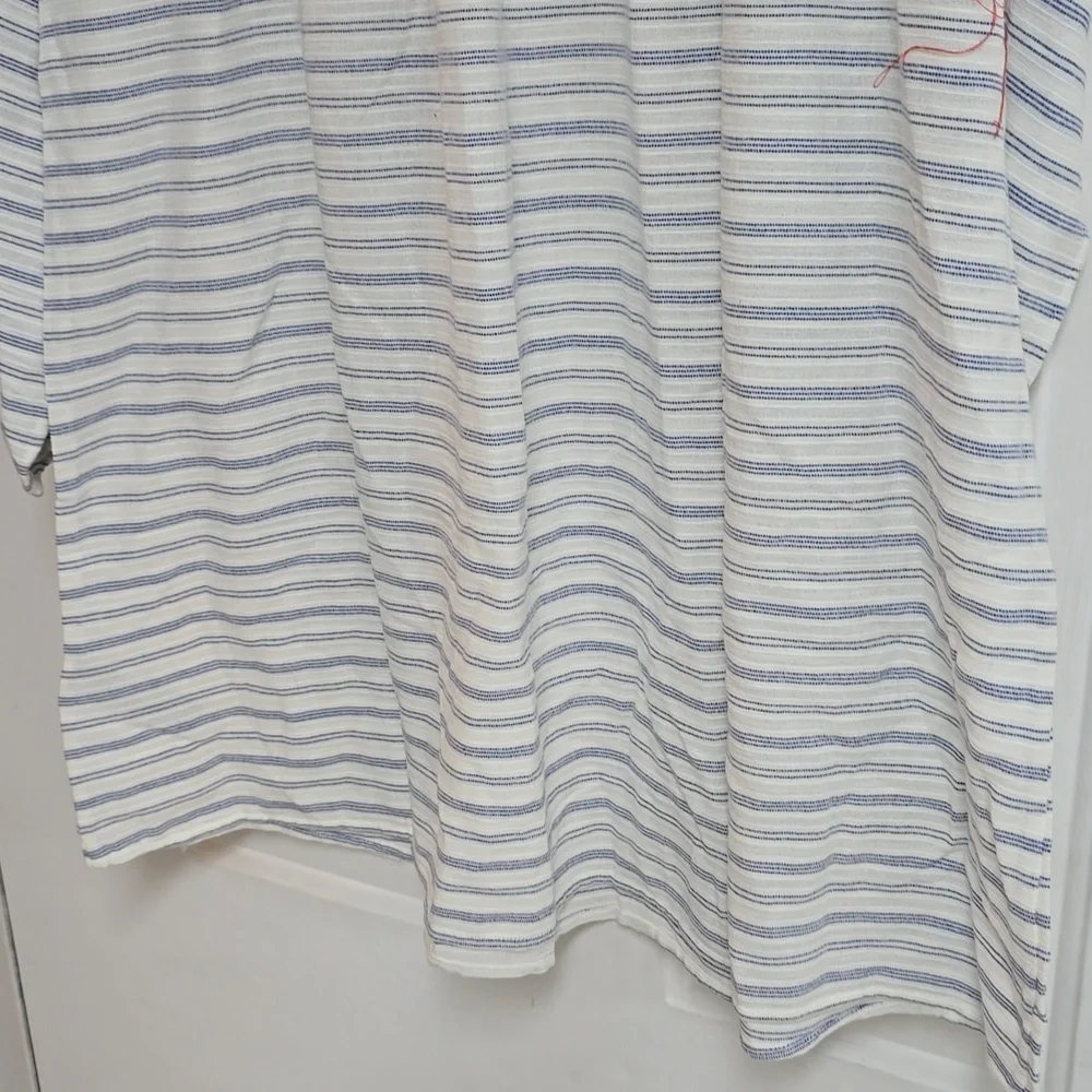J. Crew Multicolor Embroidered Striped Tunic Dress Bohemian Style
